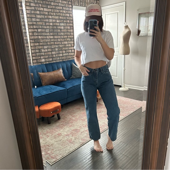 VINTAGE Wrangler Jeans 27/28x30 | 100% Cotton | Thick Denim | Heritage Fit - Picture 2 of 8